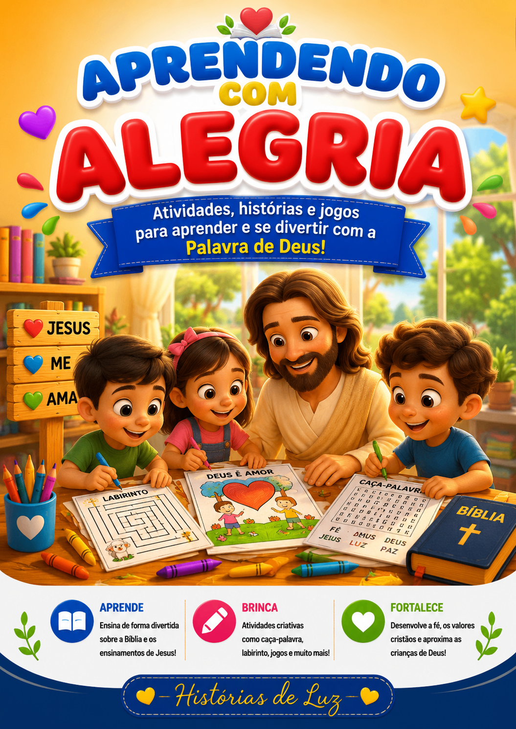 Capa da apostila Aprendendo com Alegria